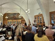 Rehearsing in St. Stephen's Basilica